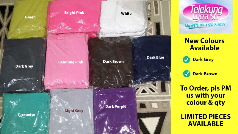 Latest telekung lycra stock