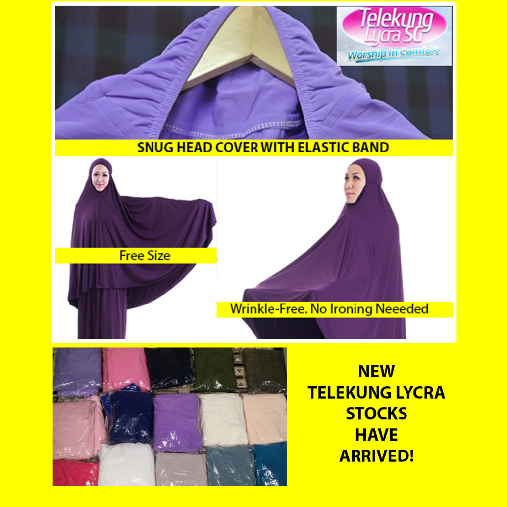 Telekung Lycra New Stock in Singapore